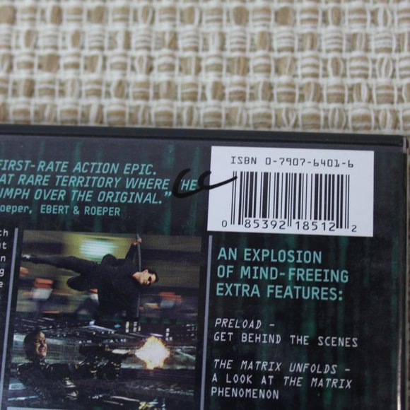 DVD MATRIX RELOADED & MATRIX REVOLUTIONS SET FULL SCREEN RATED R KEANU REEVES - Picture 3 of 16